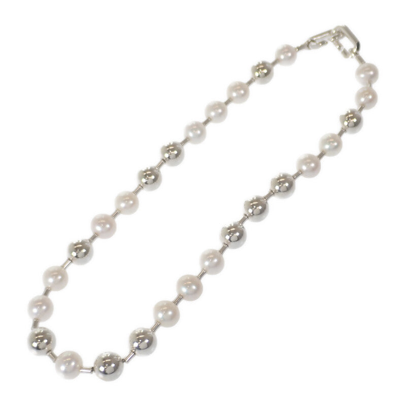 ティファニー TIFFANY&Co. ハードウェアパールボール 64048201 ネックレス シルバー925 シルバー ホワイト フレッシュウォーターパール レディース【中古】【Aランク】