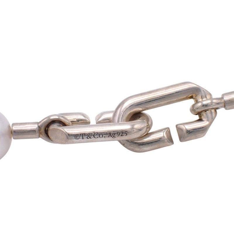 ティファニー TIFFANY&Co. ハードウェアパールボール 64048201 ネックレス シルバー925 シルバー ホワイト フレッシュウォーターパール レディース【中古】【Aランク】