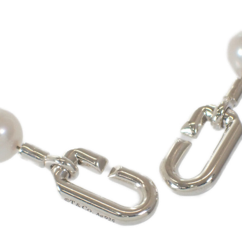 TIFFANY&Co. Hardware Pearl Ball 64048201 Necklace Silver 925 Silver Freshwater Pearl Ladies 【Used】【A rank】