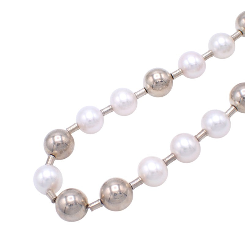 ティファニー TIFFANY&Co. ハードウェアパールボール 64048201 ネックレス シルバー925 シルバー ホワイト フレッシュウォーターパール レディース【中古】【Aランク】
