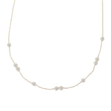 【中古】タサキ TASAKI 淡水パール ネックレス K18イエローゴールド レディース【Aランク】