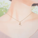 ミキモト MIKIMOTO パール ペンダント ネックレス K18イエローゴールド ルビー アコヤ真珠 レディース【中古】【Aランク】