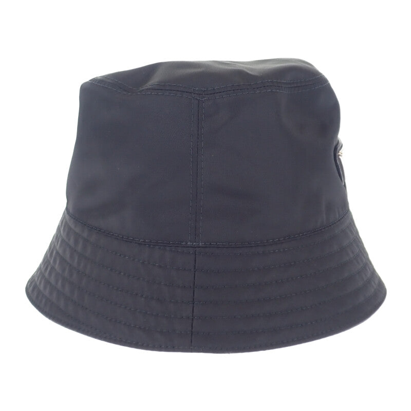 プラダ PRADA Re-Nylon バケットハット M 1HC137_2DMI_F0002 ハット ナイロン ブラック レディース メンズ【中古】【Aランク】