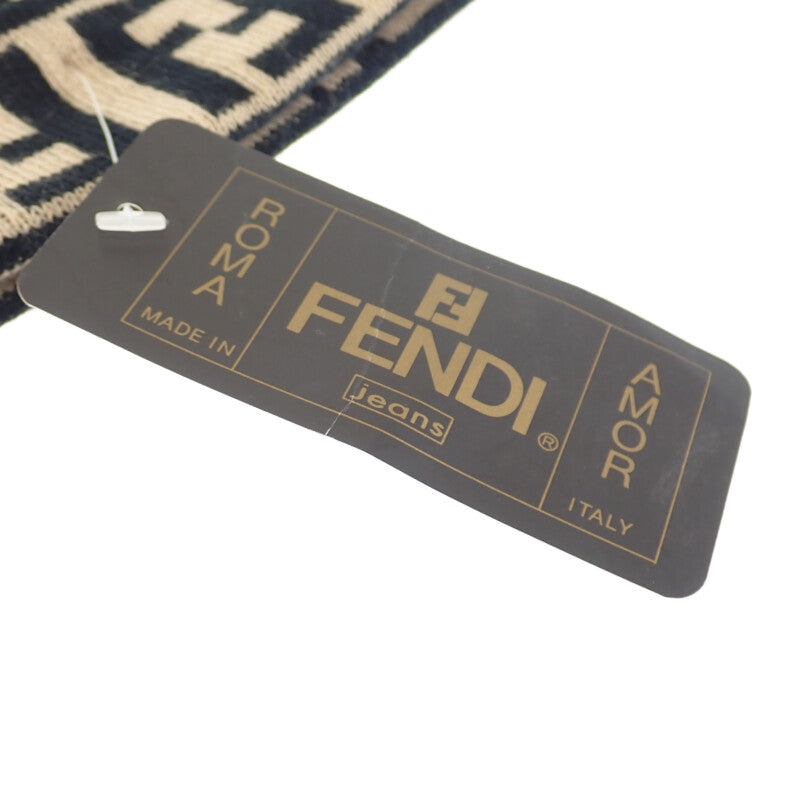 【商談中/対象者以外注文不可】フェンディ FENDI ビーニー ニットキャップ ウール ブラウン レディース メンズ【中古】【SAランク】