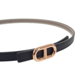 エルメス HERMES マイヨンH H010751UDZ2 ベルト リバーシブル レザー メタル ブラック エトゥープ 70 レディース【中古】【Aランク】