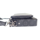 【中古】ルイヴィトン LOUIS VUITTON トリオ・メッセンジャー M69443 ショルダーバッグ モノグラムエクリプス ブラック シルバー金具 メンズ【Aランク】