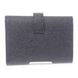 【中古】エルメス HERMES ベアン コンビネコンパクト 三つ折り財布 ヴォーマダム ブラック W刻印 ゴールド金具 レディース【SAランク】