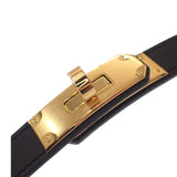 【中古】エルメス HERMES ケリー18 ベルト ヴォーエプソン ブラック W(2024年)刻印 ゴールド金具 レディース メンズ【SAランク】