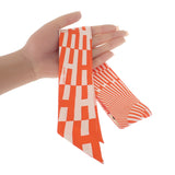 エルメス HERMES ツイリー OP'H 062423S_06 スカーフ シルク BLANC/ORANGE オレンジ レディース【中古】【SAランク】