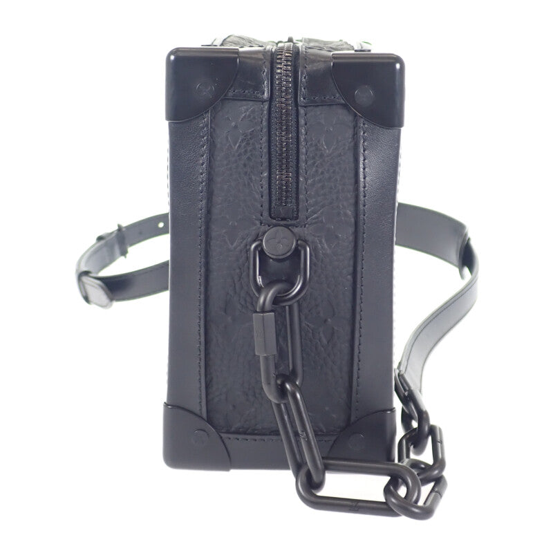 ルイヴィトン LOUIS VUITTON ソフトトランク M55700 ショルダーバッグ トリヨンモノグラム ブラック メンズ【中古】【ABランク】