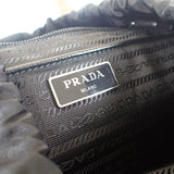 プラダ PRADA Re-Nylon バックパック 1BZ039 リュック・デイパック ナイロン ブラック シルバー金具 メンズ レディース【中古】【Aランク】