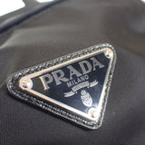 プラダ PRADA Re-Nylon バックパック 1BZ039 リュック・デイパック ナイロン ブラック シルバー金具 メンズ レディース【中古】【Aランク】