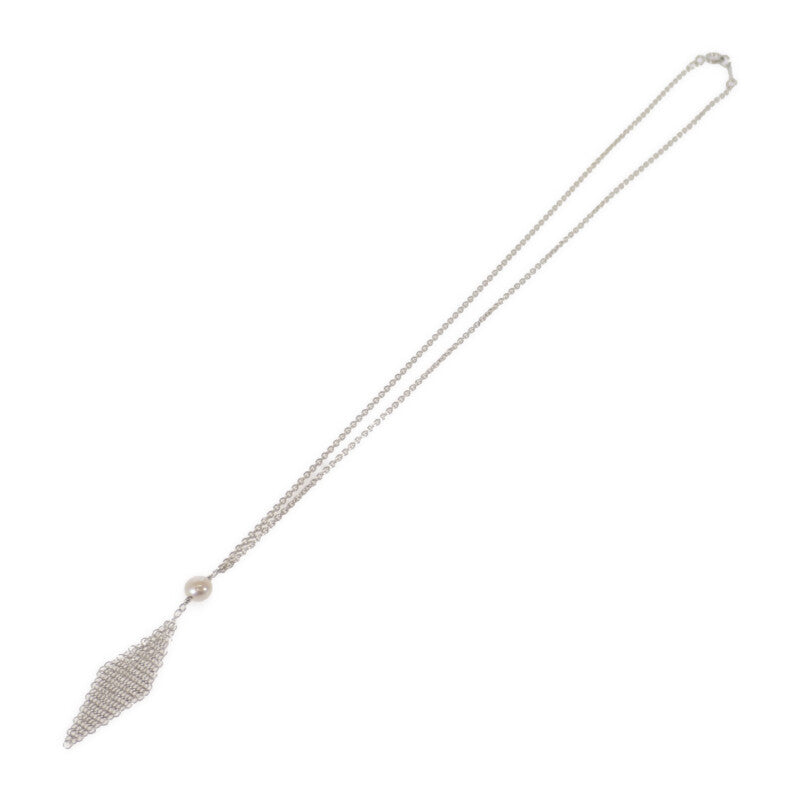 ティファニー TIFFANY&Co. メッシュ タッセル ペンダント ネックレス シルバー925 フレッシュパール シルバー レディース【中古】【Aランク】