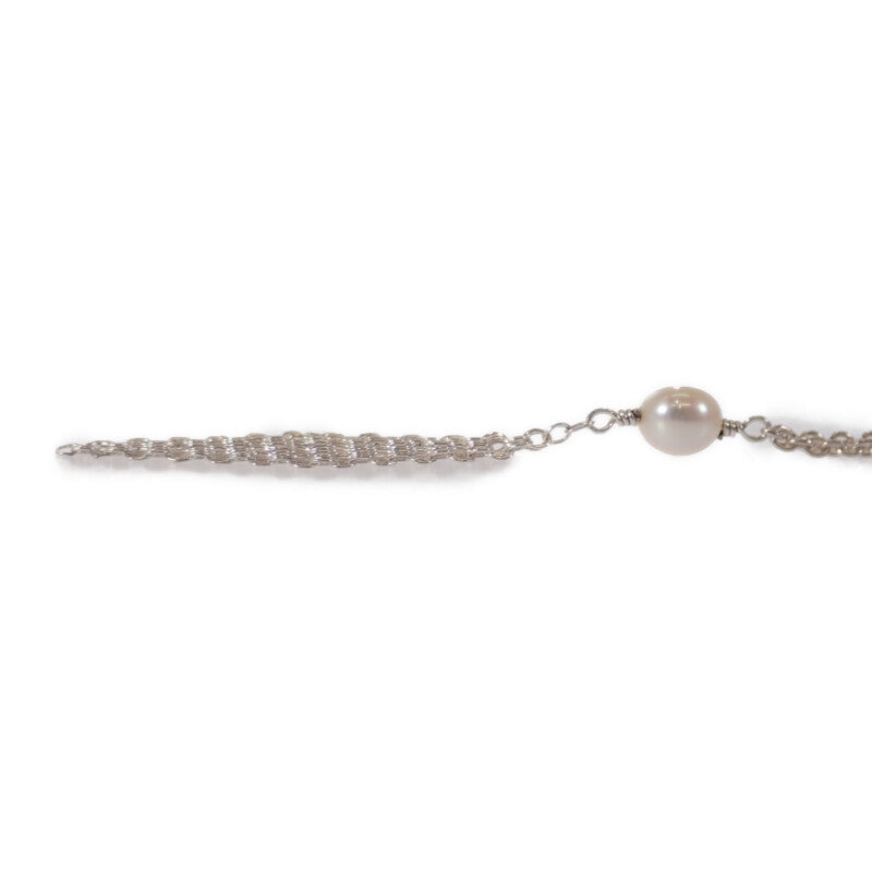 ティファニー TIFFANY&Co. メッシュ タッセル ペンダント ネックレス シルバー925 フレッシュパール シルバー レディース【中古】【Aランク】