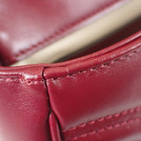 グッチ GUCCI GGマーモント ミニ 446744AADPJ6207 ショルダーバッグ レザー ロッソアンコーラ ボルドー レディース【中古】【Aランク】
