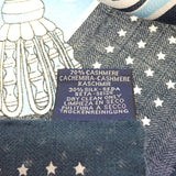 エルメス HERMES カレジェアン140 宮廷の馬具 スカーフ カシミヤ シルク ネイビー ブルー レディース【中古】【Aランク】