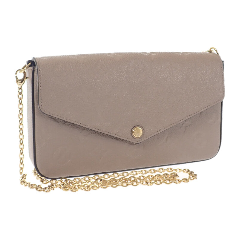 ルイヴィトン LOUIS VUITTON ポシェット・フェリシー M68697 ショルダーバッグ モノグラムアンプラント ベージュ トゥルトレール レディース【中古】【Aランク】