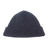 セリーヌ CELINE ニット帽 リブ編み 2A25R535Q.38NO ニットキャップ ウール ブラック レディース メンズ【中古】【Aランク】