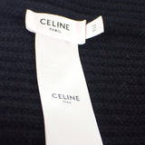 セリーヌ CELINE ニット帽 リブ編み 2A25R535Q.38NO ニットキャップ ウール ブラック レディース メンズ【中古】【Aランク】