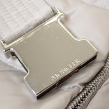 モンクレール MONCLER CUPIDONE 1 H20931A0013559685 ダウンジャケット ナイロン ブルーフロストフォックスファー グレー レディース【中古】【ABランク】