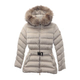 モンクレール MONCLER CUPIDONE 1 H20931A0013559685 ダウンジャケット ナイロン ブルーフロストフォックスファー グレー レディース【中古】【ABランク】
