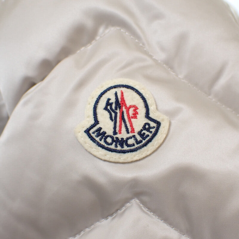 モンクレール MONCLER CUPIDONE 1 H20931A0013559685 ダウンジャケット ナイロン ブルーフロストフォックスファー グレー レディース【中古】【ABランク】