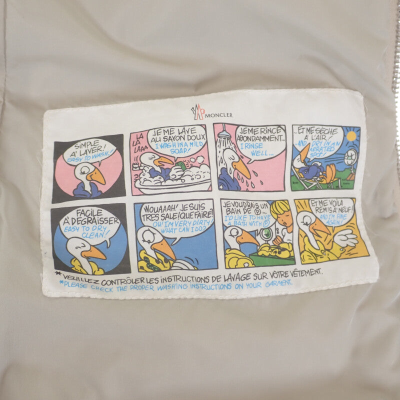 モンクレール MONCLER CUPIDONE 1 H20931A0013559685 ダウンジャケット ナイロン ブルーフロストフォックスファー グレー レディース【中古】【ABランク】