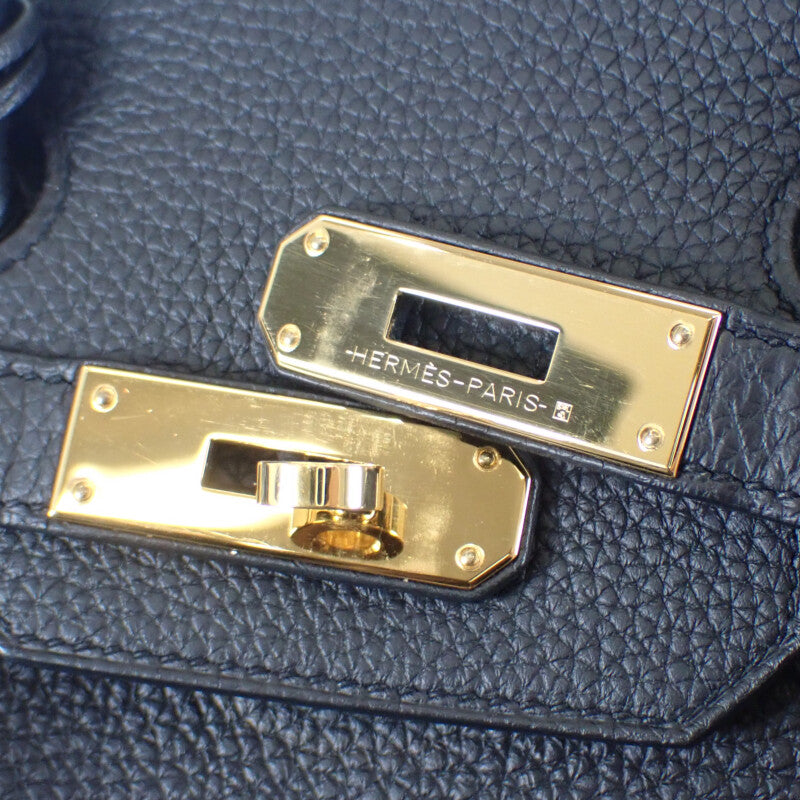 エルメス HERMES バーキン30 ハンドバッグ トゴ ブラック ゴールド金具 レディース【中古】【ABランク】