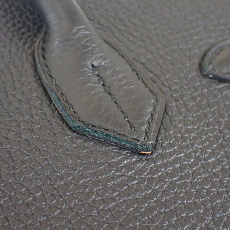 エルメス HERMES バーキン30 ハンドバッグ トゴ ブラック ゴールド金具 レディース【中古】【ABランク】