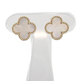 【中古】ヴァンクリーフ&アーペル Van Cleef & Arpels ヴィンテージアルハンブラ VCARA44100 ピアス K18イエローゴールド マザーオブパール レディース【Aランク】