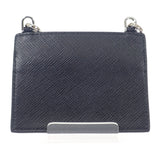 プラダ PRADA トライアングル 1TL404 カードケース サフィアーノ ブラック レディース【中古】【Aランク】