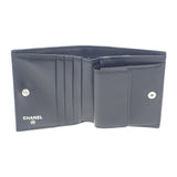 シャネル CHANEL マトラッセ コンパクトウォレット AP3828B1562094305 二つ折り財布 キャビアスキン ブラック シルバー金具 レディース【中古】【SAランク】