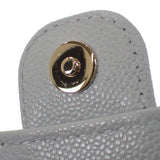 シャネル CHANEL フラップ フォンケース AP3744 ショルダーバッグ グレインドカーフスキン ライトブルー ゴールド金具 レディース【中古】【Aランク】