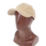 セリーヌ CELINE トリオンフベースボール M 2AUG4109V.12CR キャップ コットン カシミヤ ベージュ メンズ レディース【中古】【Aランク】