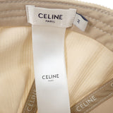 セリーヌ CELINE トリオンフベースボール M 2AUG4109V.12CR キャップ コットン カシミヤ ベージュ メンズ レディース【中古】【Aランク】