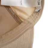 セリーヌ CELINE トリオンフベースボール M 2AUG4109V.12CR キャップ コットン カシミヤ ベージュ メンズ レディース【中古】【Aランク】