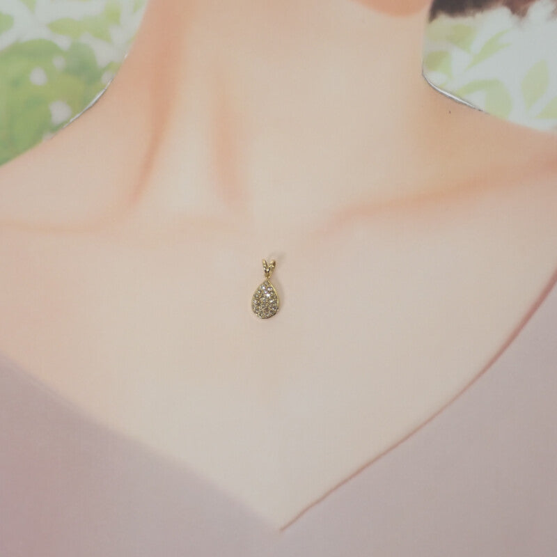 デザインジュエリー ペンダントトップ K18イエローゴールド ブラウンダイヤモンド レディース【中古】【Aランク】