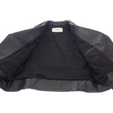 セリーヌ CELINE クラシックバイカージャケット 38 2E134050O.38NO ライダースジャケット ラムスキン ブラック レディース メンズ【中古】【Aランク】