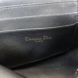 【中古】クリスチャンディオール Christian Dior カロ Dコージー ミニバッグ S5163UWHC_M900 ショルダーバッグ 2WAYバッグ カーフ ブラック ゴールド金具 レディース【ABランク】