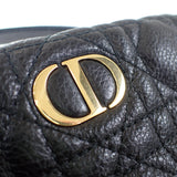 【中古】クリスチャンディオール Christian Dior カロ Dコージー ミニバッグ S5163UWHC_M900 ショルダーバッグ 2WAYバッグ カーフ ブラック ゴールド金具 レディース【ABランク】