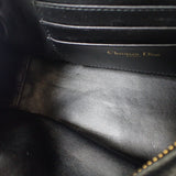 【中古】クリスチャンディオール Christian Dior カロ Dコージー ミニバッグ S5163UWHC_M900 ショルダーバッグ 2WAYバッグ カーフ ブラック ゴールド金具 レディース【ABランク】