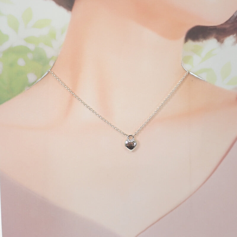 TIFFANY&Co. 全心墜飾 73340039 項鍊 925純銀 銀色 女款【中古】【A級品】