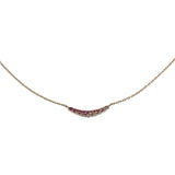 ポンテヴェキオ Ponte Vecchio ネックレス K18イエローゴールド ダイヤモンド ピンクサファイア レディース【中古】【Aランク】