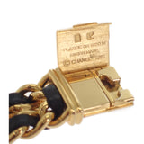 シャネル CHANEL プルミエール L H0001 腕時計 GP レザー クオーツ ブラック文字盤 レディース【中古】【Aランク】