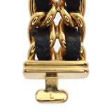 シャネル CHANEL プルミエール L H0001 腕時計 GP レザー クオーツ ブラック文字盤 レディース【中古】【Aランク】