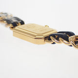 シャネル CHANEL プルミエール L H0001 腕時計 GP レザー クオーツ ブラック文字盤 レディース【中古】【Aランク】
