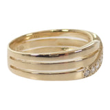 ミキモト MIKIMOTO 指輪 9号 リング K18イエローゴールド ダイヤモンド レディース【中古】【Aランク】