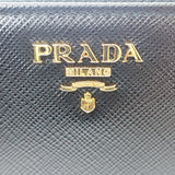 プラダ PRADA ジップアラウンドウォレット 1ML506_QHH_F0002 長財布 サフィアーノ ブラック ゴールド金具 レディース ユニセックス【中古】【Aランク】