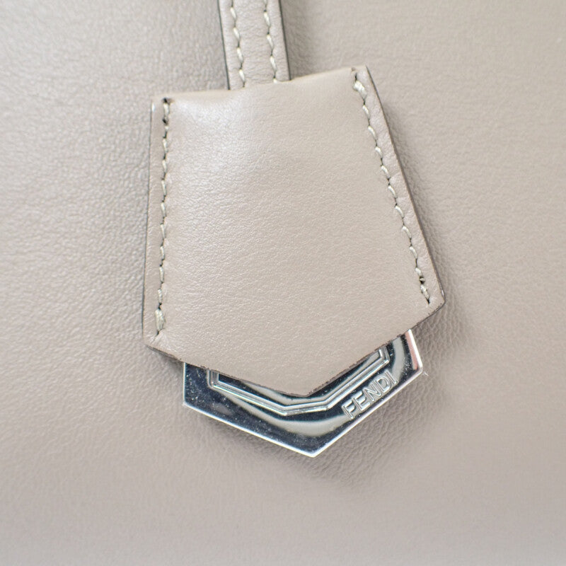 フェンディ FENDI バイザウェイミディアム 8BL1461D5F0NJ3 2WAYバッグ ショルダーバッグ カーフスキン グレー シルバー金具 レディース【中古】【ABランク】