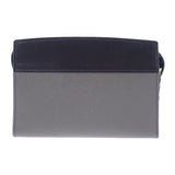 プラダ PRADA エスプラナードバッグ 1BH043 ショルダーバッグ サフィアーノ グレー ブラック レディース【中古】【ABランク】
